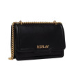 REPLAY ΓΥΝΑΙΚΕΙΑ ΤΣΑΝΤΑ ΩΜΟΥ Shoulder Bag With Flap Pocket & Adjustable Chain-Passion FW3000.051.A0500A.05 BLACK09