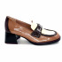 HISPANITAS Γυναικεία Μοκασίνια Loafers CHI243550 Milan Patent Leather wine-milk-almond