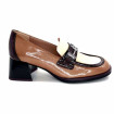 HISPANITAS Γυναικεία Μοκασίνια Loafers CHI243550 Milan Patent Leather wine-milk-almond