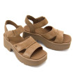 UGG NEW HEIGHTS SUEDE LEATHER STRAP PLATFORM SANDALS 1167475-CHE