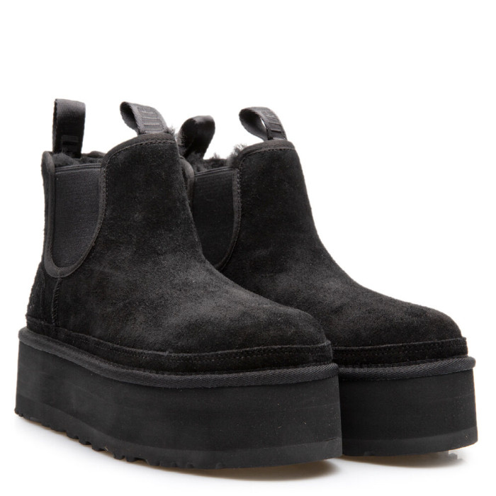 UGG NEUMEL PLATFORM CHELSEA BOOTS 1134526 - BLACK