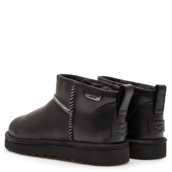 UGG CLASSIC ULTRA MINI LTHR REGEN 1163490 BLACK