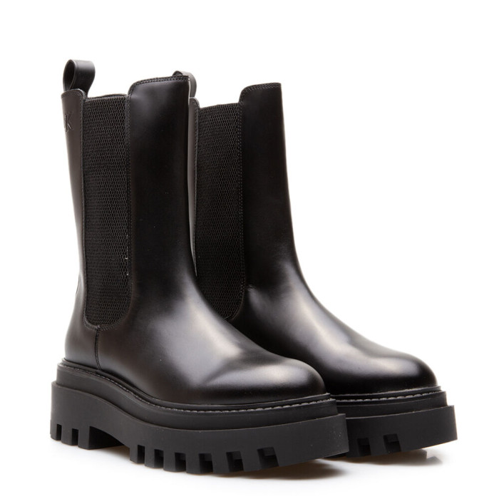 CALVIN KLEIN FLATFORM CHELSEA BOOT MG LTH-BLACK YW0YW01542-0GJ