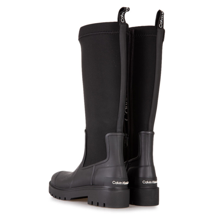 CALVIN KLEIN HIGH RAINBOOT NEOPRENE-BLACK YW0YW00838-BDS