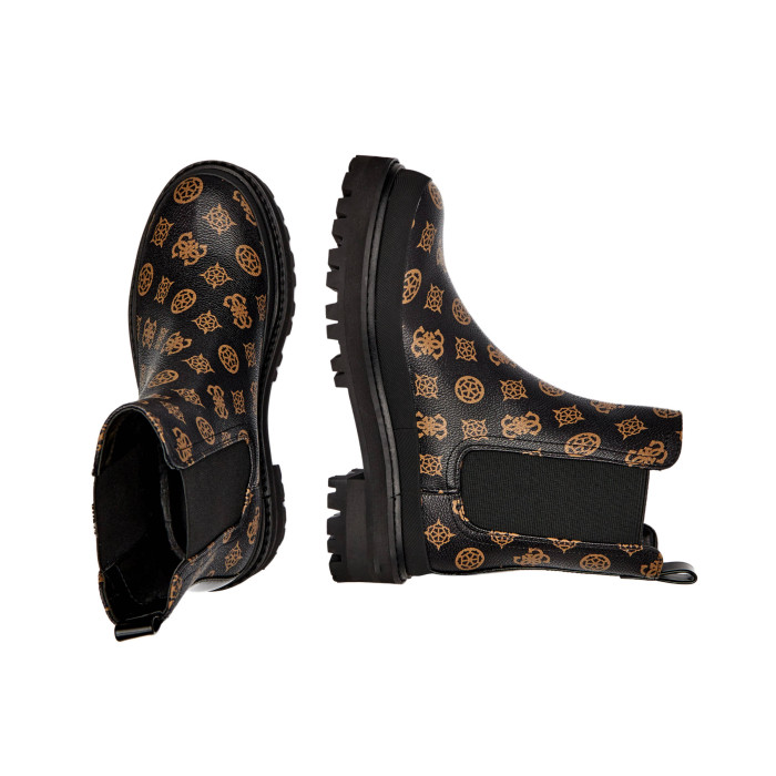 GUESS ΜΠΟΤΑΚΙΑ BENSLY-Brown multi CHELSEA BOOTS FLFBENELE10