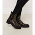 GUESS ΜΠΟΤΑΚΙΑ BENSLY-Brown multi CHELSEA BOOTS FLFBENELE10