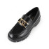 GUESS Γυναικεία Μοκασίνια Loafers ILARY ΜΕ ΧΡΥΣΗ AΓΚΡΑΦΑ ΔΕΡΜΑΤΙΝΑ FL7ILRLEA14