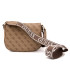 Guess Γυναικεία Τσάντα Χιαστή Power Play Sling HWSL9006800-LTL/LATTE LOGO