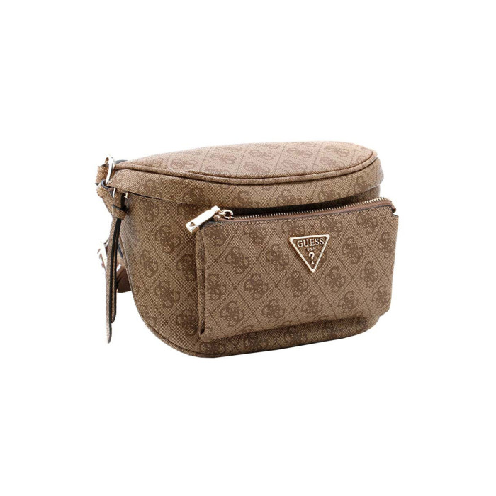 Guess Γυναικεία Τσάντα Χιαστή Power Play Sling HWSL9006800-LTL/LATTE LOGO