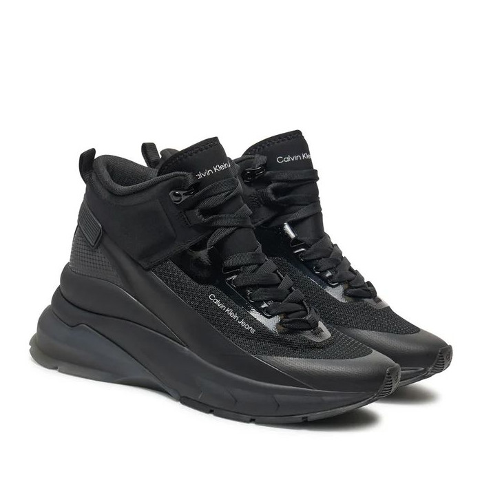 CALVIN KLEIN LACE UP HIGH TOP SNEAKERS YW0YW01571-01R